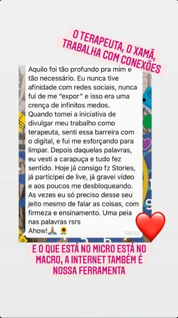 Depoimento de participante 2